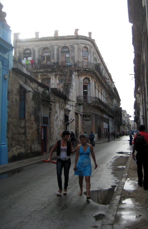 Old Havana after tropical downpour